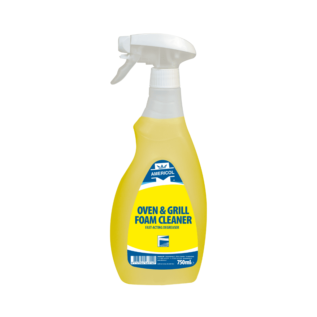 Orkaičių, grilių, gartraukio grotelių valymo putos – AMERICOL OVEN & GRILL FOAM CLEANER 0,75l
