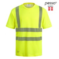 Marškinėliai Pesso HVMCOT HI-VIS, geltoni